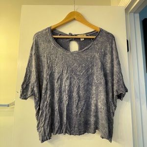 Super soft flowy cropped blouse